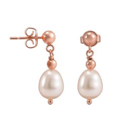 Freshwater cultured stud and drop pearl earrings